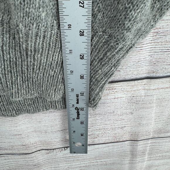 Vintage Polo Ralph Lauren Wool V-Neck Sweater Mens Medium Gray Deadstock NEW - Picture 12 of 14